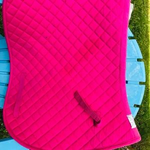 Pink English saddle pad